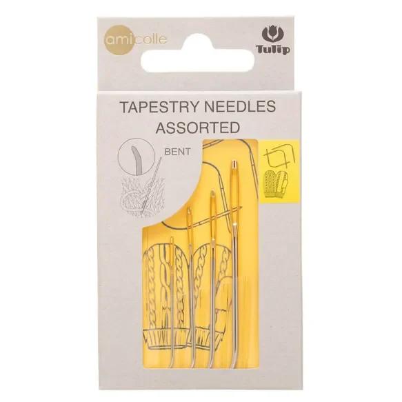 4 AIGUILLES COURBEES pour rentrer les fils et coudre les amigurumis
