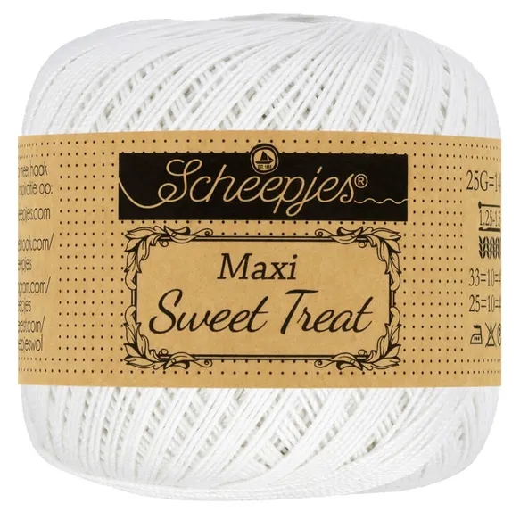 Scheepjes Maxi Sweet Treat 25g pour yeux - 106 blanc
