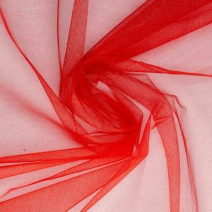 TULLE à paillettes rouge (25cm x 140 cm)